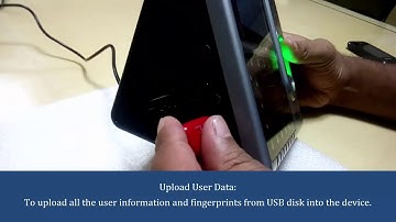 Upload users option in UFace602 device