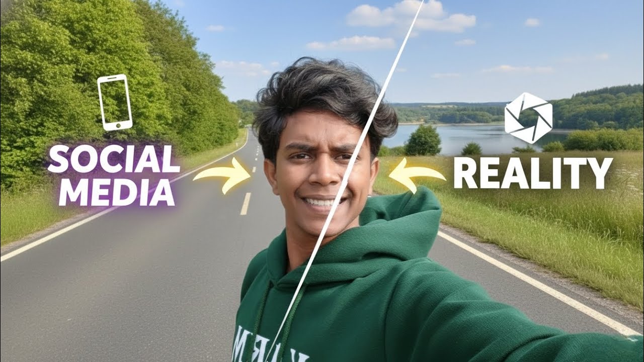 Social media Reality 😞✖️