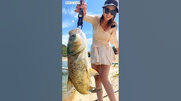 gái xinh mang cá đi đổi bữa cơm ăn gặp anh chủ quán dê gái và cái #fishing #cauca