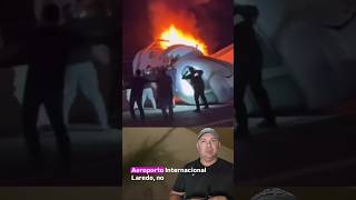Jato executivo pouso de emergência em Laredo TX #shots #aviation #laredo #news #avion #foryou #video