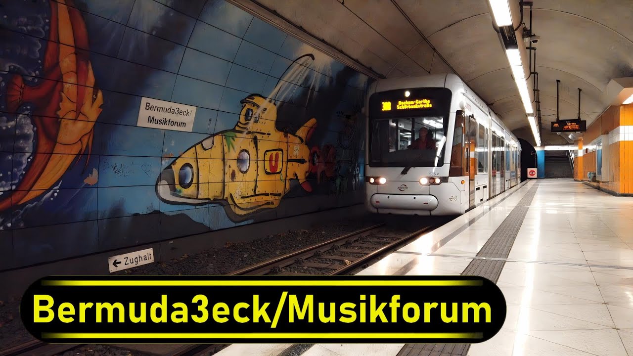 Stadtbahn Station Bermuda3eck/Musikforum - Bochum 🇩🇪 - Walkthrough 🚶
