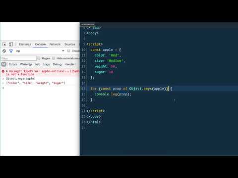 23   Using for in with Objects