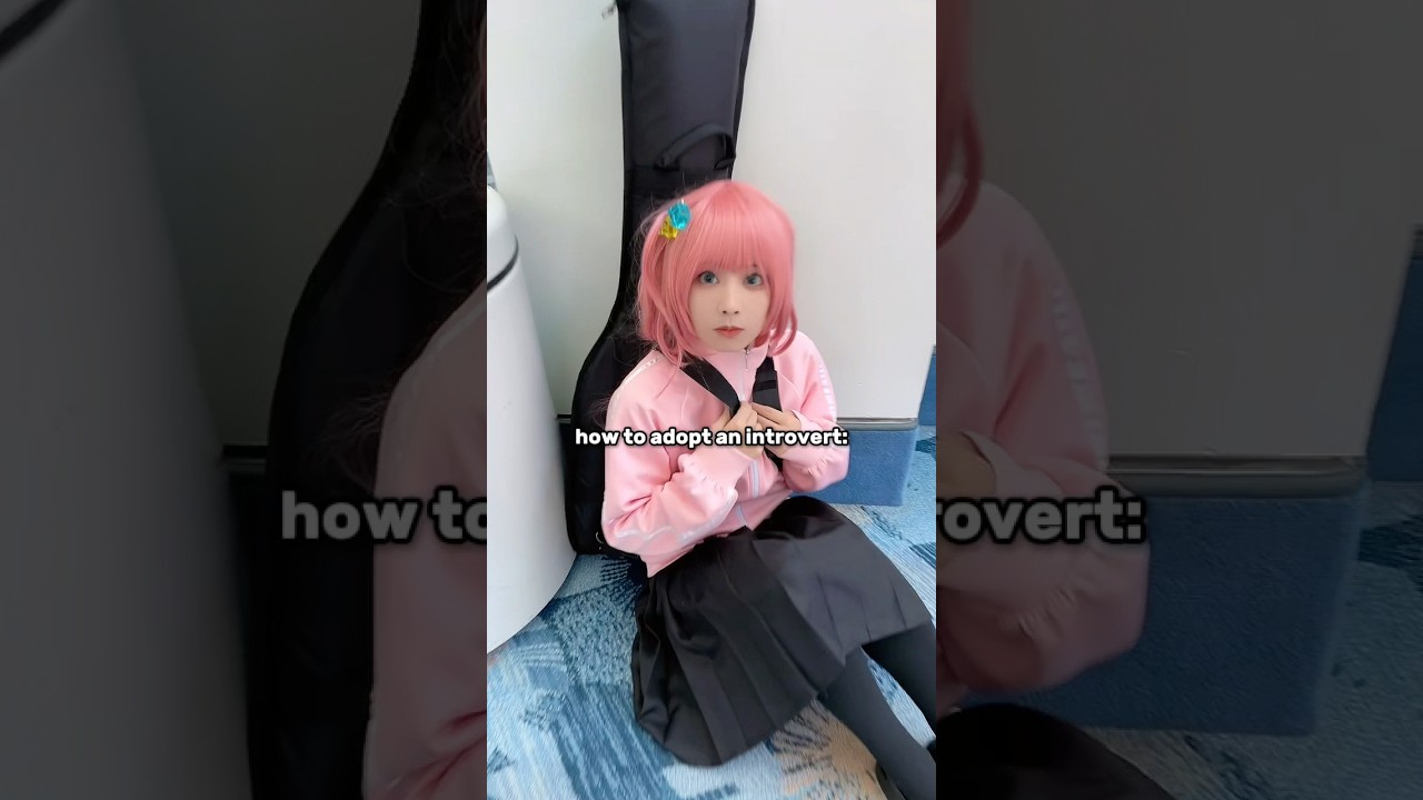 how to adopt an introvert [Bocchi the Rock Cosplay] #bocchitherock #anime #cosplay