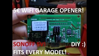 Sonoff SV - como abrir a garagem remotamente por 5€! || How to setup a 5$ wifi garage opener!