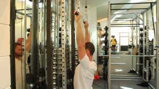Cable Pulldown Prone Wide Fixed Scapula - GymCalc.com