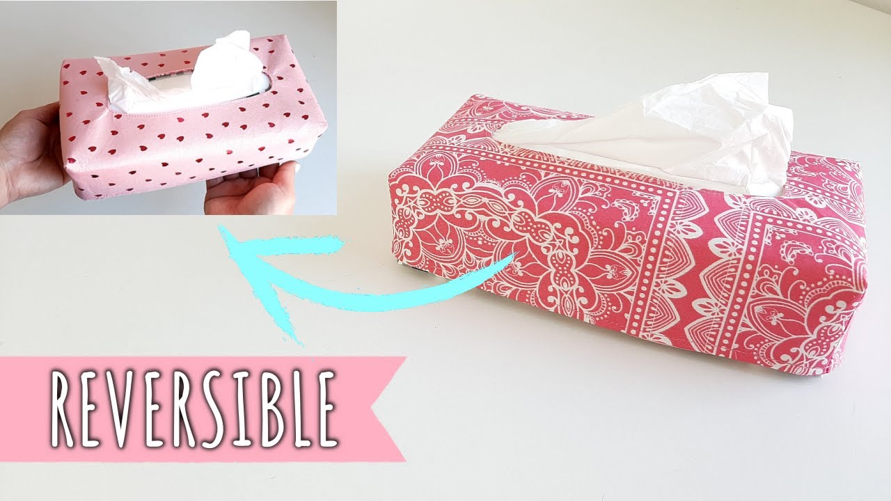 Funda reversible para cajas de pañuelos de papel