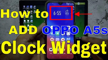 How to ADD Clock Widget in OPPO | OPPO A5s TIps & Tricks