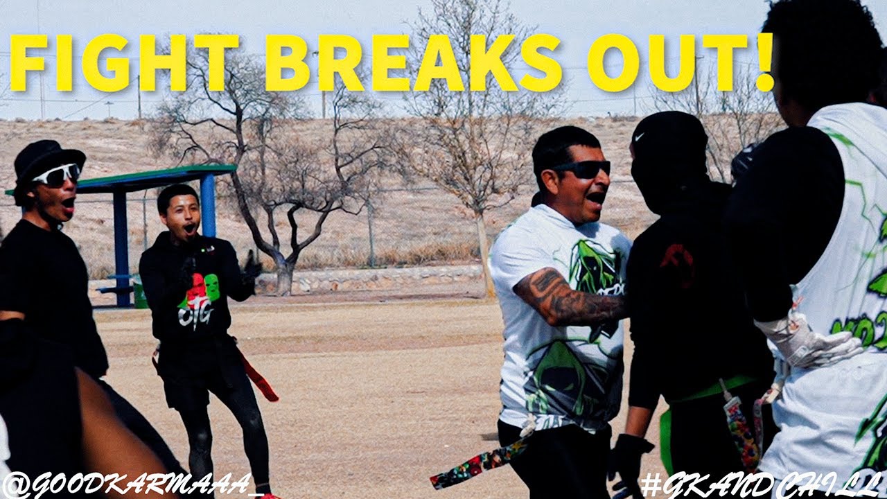 FIGHT ALMOST BREAKS OUT AT FLAG FOOTBALL GAME! - YouTube