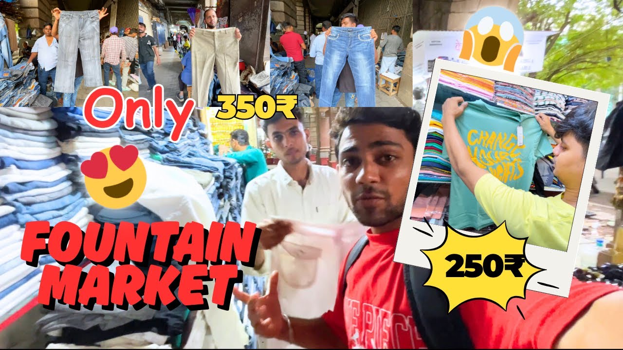 Fountain Market CSMT|| Jeans Only at 350₹😱|| Mumbai’s biggest Cheapest Market😍
