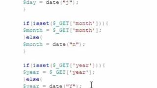 PHP MYSQL Event Calender Tutorial Part 2_1 : Adding Next and Previous Button