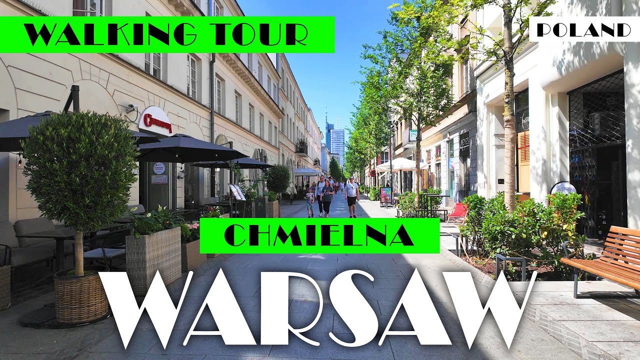 WARSZAWA CHMIELNA LIKE NEVER BEFORE! 4K WALKING TOUR / DISCOVER WARSAW POLAND CHMIELNA