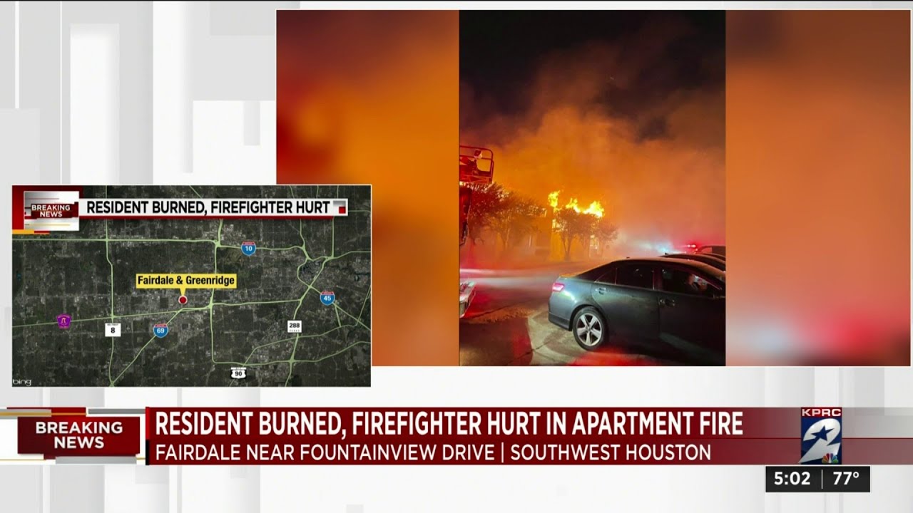 Resident burned, firefighter hurt in apartment fire in southwest ...