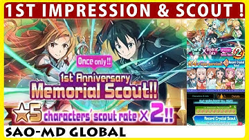 Proof of Trust Bonds of Fate 1st Impression & Guaranteed 4-5stars Scout (SAO Memory Defrag)