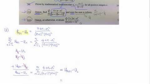 A Levels H2 math tuition - Mathematical Induction question with hence parts