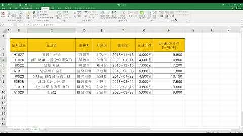 4 엑셀 제3작업 정렬 및 부분합
