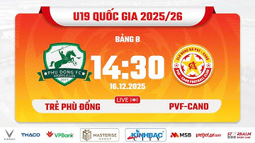 🔴 TRỰC TIẾP: U19 TRẺ PHÙ ĐỔNG VS U19 PVF-CAND | VÒNG LOẠI GIẢI BÓNG ĐÁ U19 VÔ ĐỊCH QUỐC GIA 2025/26