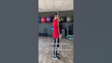 Mobilidade de ombro com bastão - Rotação interna