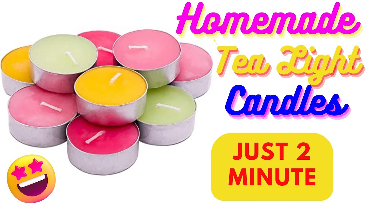 Tea Light Candle Making At Home • Tea Light Candles Holder diy • diwali
