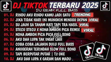 DJ TIKTOK TERBARU 2025 - DJ RINDU AKU RINDU KAMU JADI SATU🎵DJ STECU X PICA PICA VIRAL TIKTOK 2025🎵