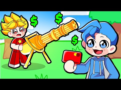 Noob Huy Owns Super Powerful Weapons In Roblox