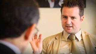 Stroke survivor David Reilly talks to Professor Lalit Kalra