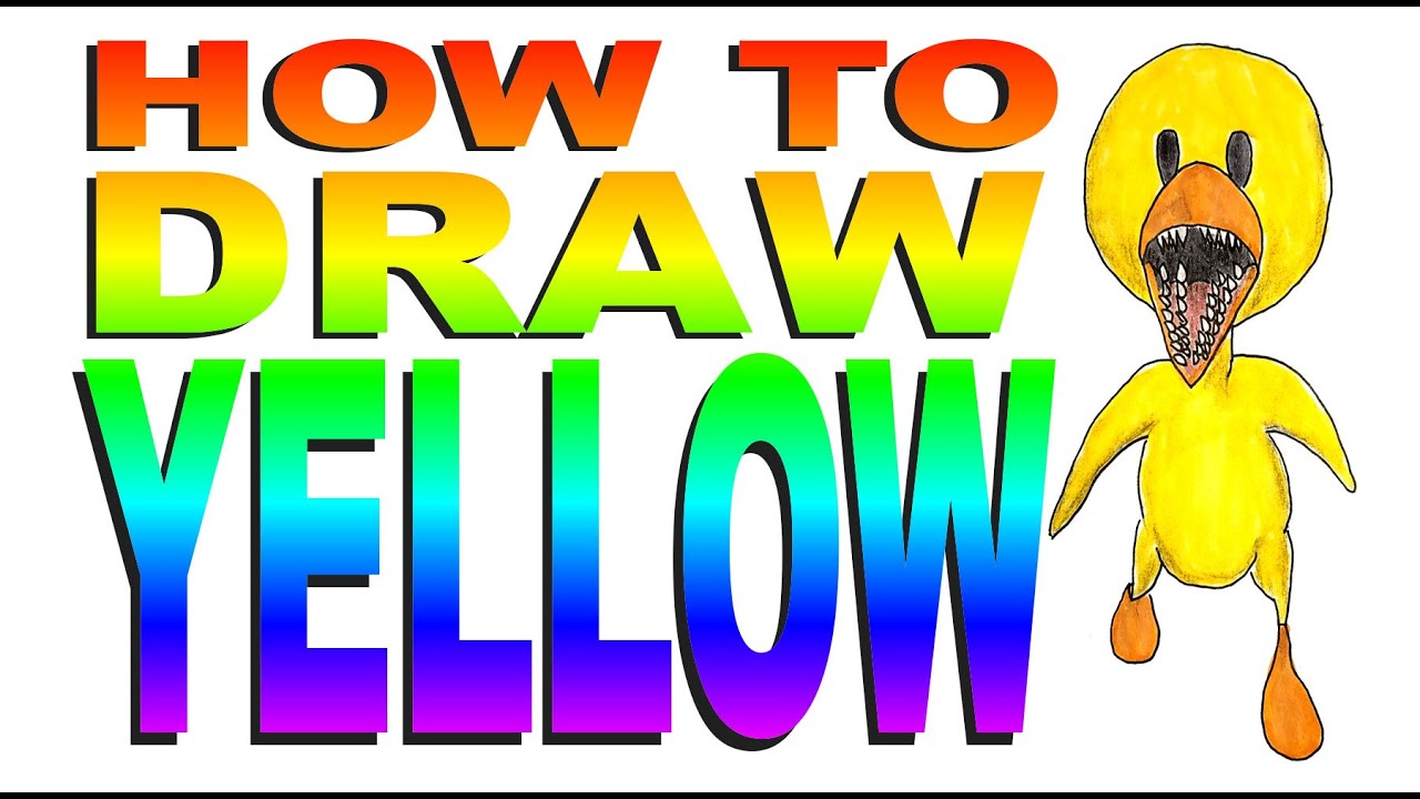 How to Draw Yellow from Rainbow Friends 