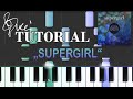 Anna Naklab ft. Alle Farben & YOUNOTUS - Supergirl (piano tutorial & MIDI)
