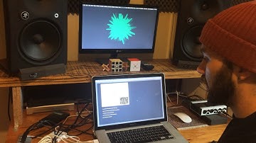 Max MSP WiiChuck FM Synth + Visuals Demo (by Sean Tianihad)