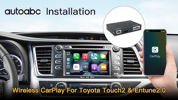 Autoabc Installation Wireless Carplay Android Auto kits for Toyota Highlander Entune2.0 system