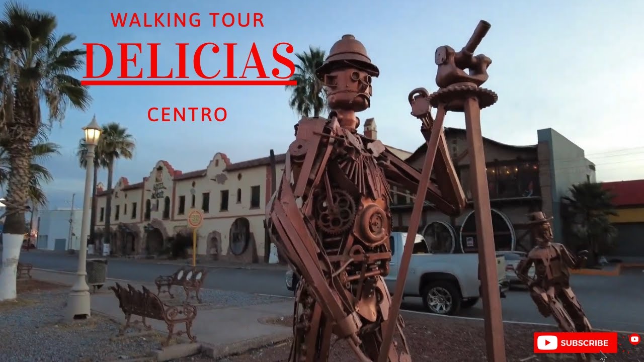 Walking tour en las amplias calles de Delicias Chihuahua
