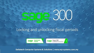 Sage 300 lock fiscal periods