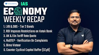 Economy: Weekly Recap (21st to 27th April)| Current Affairs Revision for UPSC 2024/25 | Shyam Kaggod