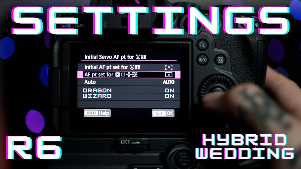 Canon EOS R6 Settings - Hybrid Wedding Coverage - YouTube