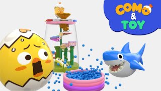 Como Rolling Tower Ball Pit Show Learn Colors And Words Cartoon Video For Kids Como Kids Tv