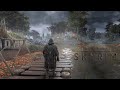 4k skyrim rain ambience  walk around the map no music