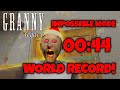 Granny Legacy Speedrun In 44 SECS WORLD RECORD 1 0