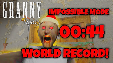 Granny Legacy Speedrun in 44 SECS!! WORLD RECORD [1.0]