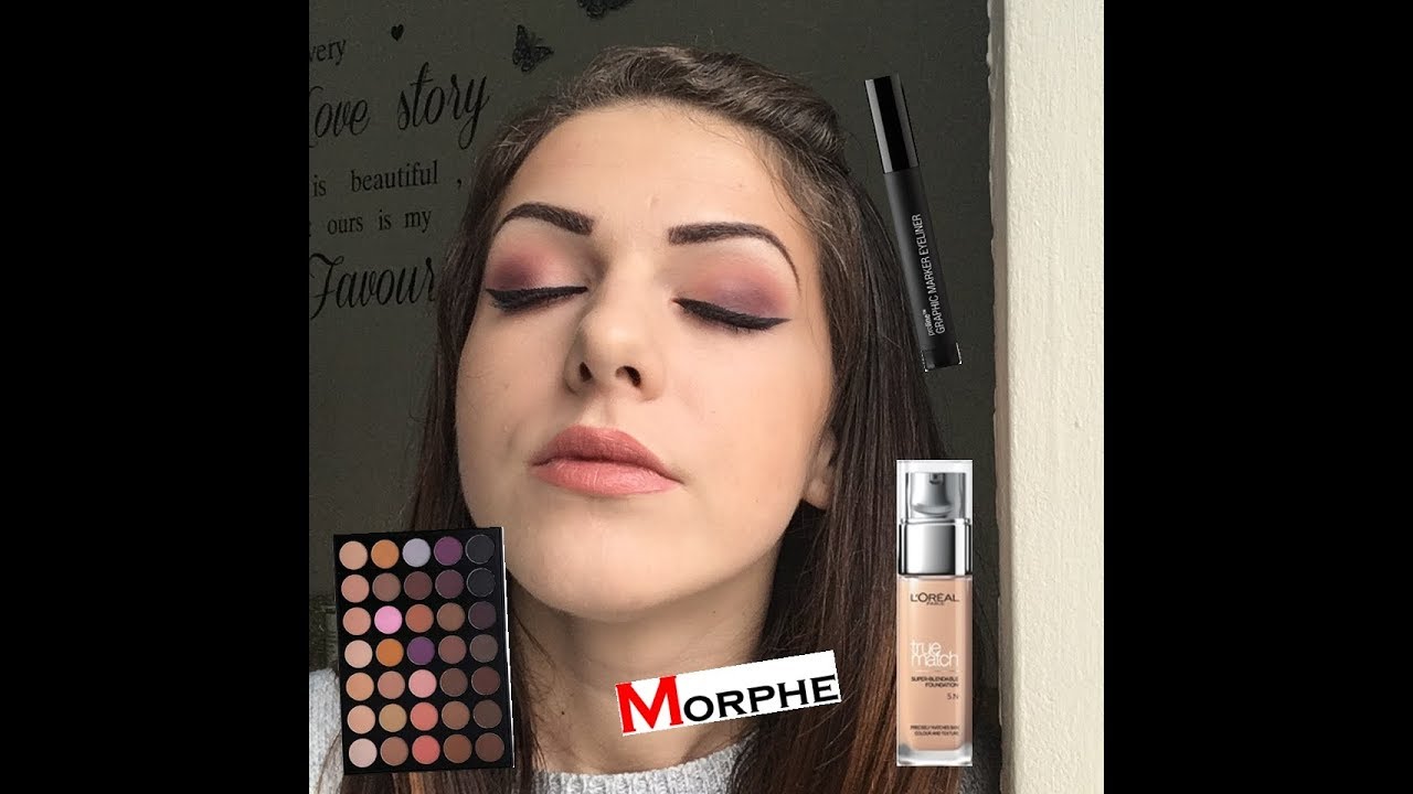 Valentine's day easy makeup tutorial ! Morphe 35N palette