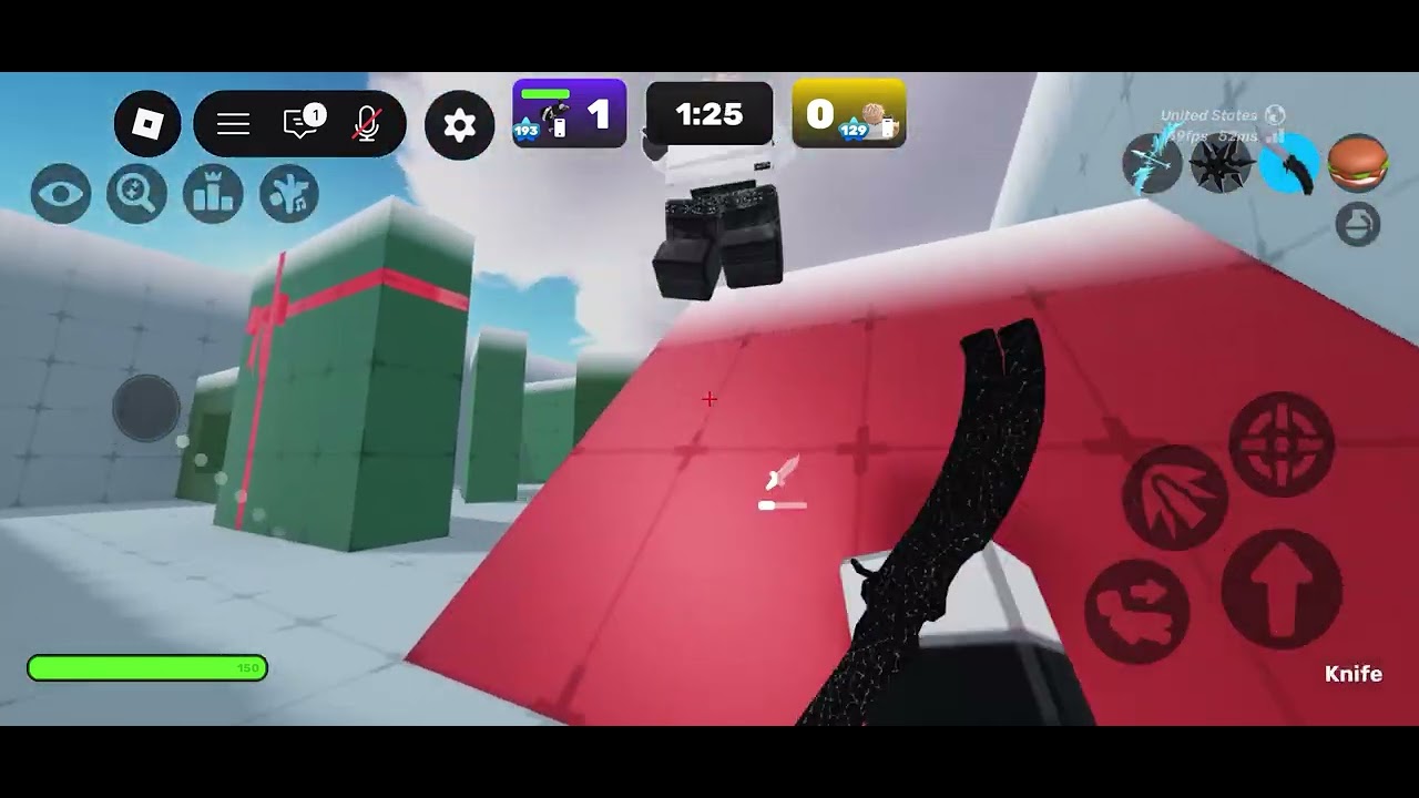 Rivals 1v1 with knife - YouTube