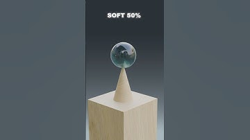 0% vs 100%  3D Soft Body Simulation 💎 | Which one works best? #3danimation  #satisfying #asmr