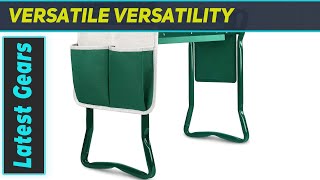 TomCare Garden Kneeler Seat with Tool Bag - Best Portable Gardening Stool!