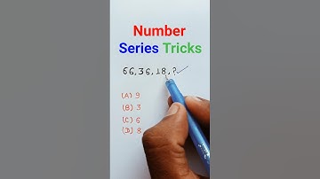 Number Series Reasoning Tricks | SSC GD CGL RRB NTPC GROUP D  #shorts #ytshorts