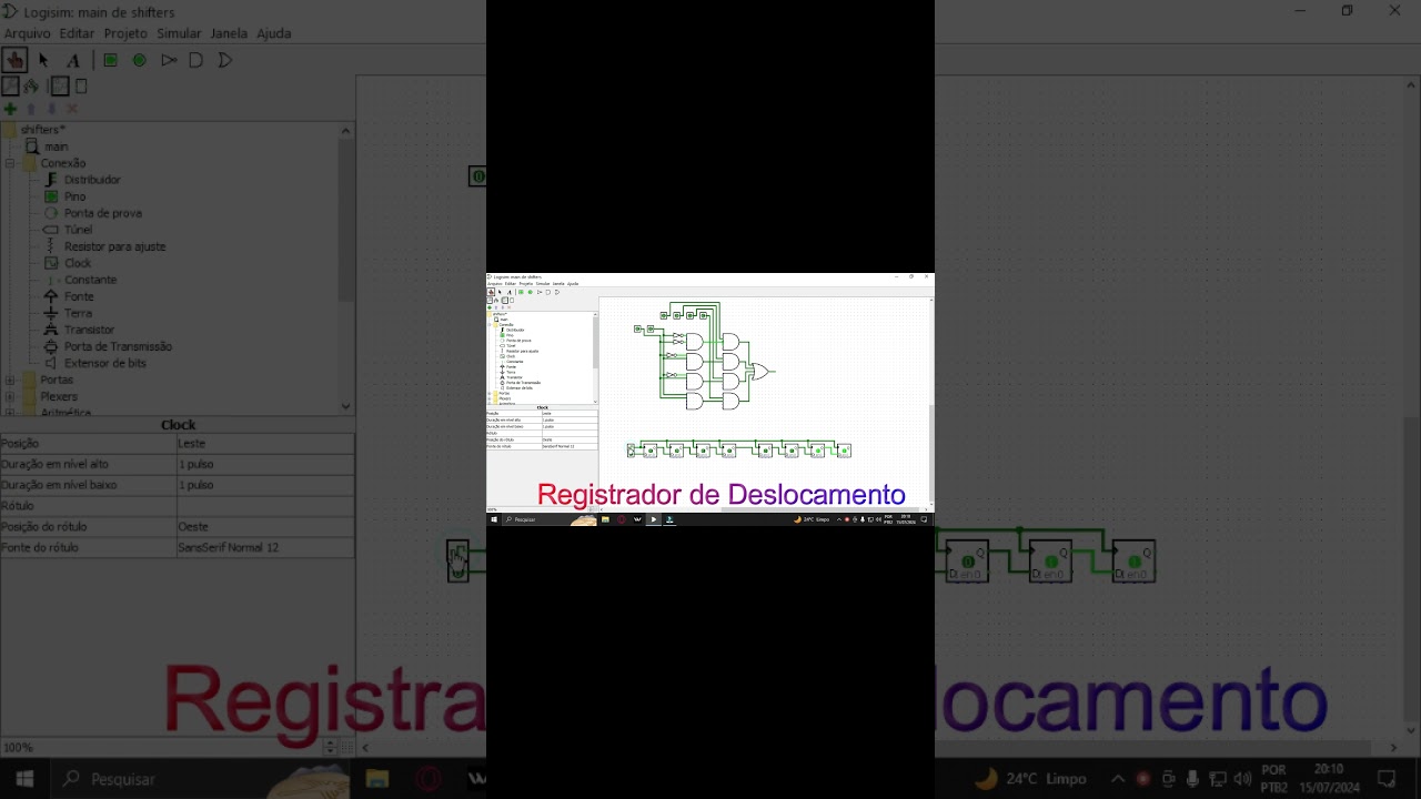 Deslocamento de Bits Via Circuitos Lógicos 