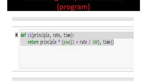 python program for calculating compound interest