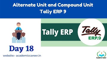 Types of Units of Measure | Alternate Unit and Compound Units Tally ERP 9 | Inventory Info Tally