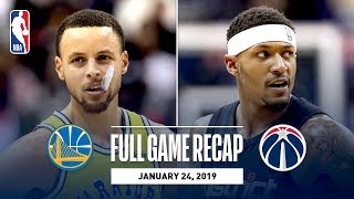 Full Game Recap: Warriors vs. Wizards | Curry Leads The Way With 38 Points