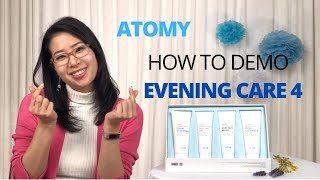 Atomy Evening Care 4 Set: How to Demo, English screenshot 3