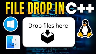 File Drop Functionality in C++ (wxWidgets Linux/Mac/Windows)