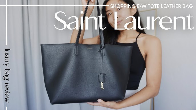 Saint Laurent YSL Toy Shopping Tote Bag, Black, Women's