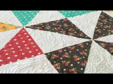 basic free quilt patterns pinwheel quilt square pattern - YouTube